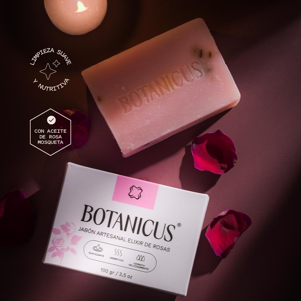 Jabón Artesanal 100gr – Elixir de Rosas