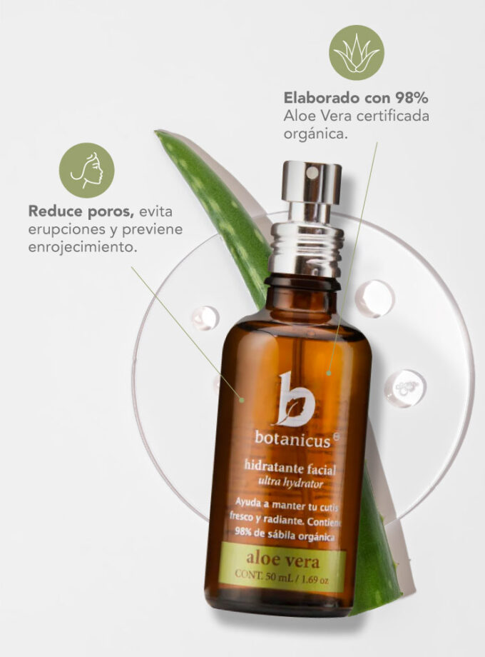 Botanicus I Crema facial hidratante - Controla brillo con extracto nopal - Cuidado facial y skincare
