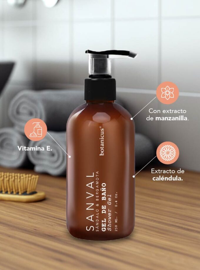 Botanicus I Gel de bano I Alivia ansiedad con extracto calendula - Productos para el cuerpo y cuidado personal